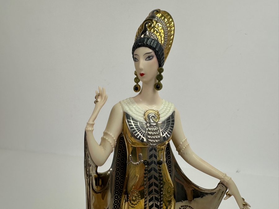 House Of Erte Isis Limited Edition Hand Painted Fine Porcelain Erte Figurine 10.5H Retails $300 [Photo 6]