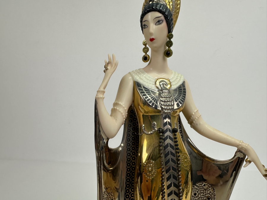 House Of Erte Isis Limited Edition Hand Painted Fine Porcelain Erte Figurine 10.5H Retails $300 [Photo 4]