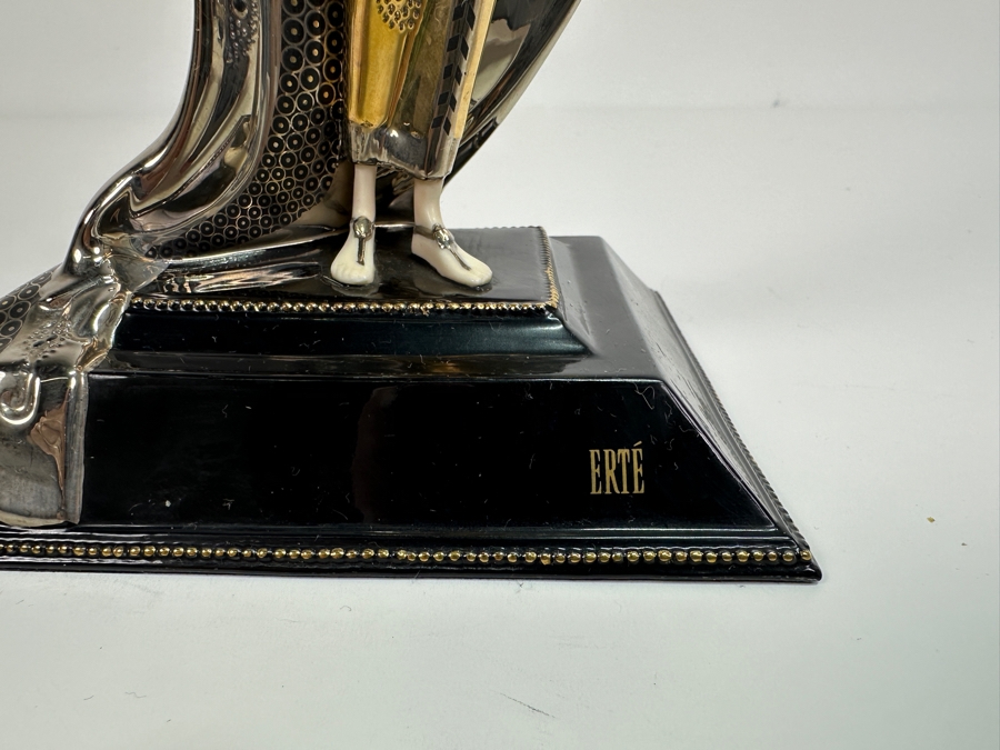 House Of Erte Isis Limited Edition Hand Painted Fine Porcelain Erte Figurine 10.5H Retails $300 [Photo 3]