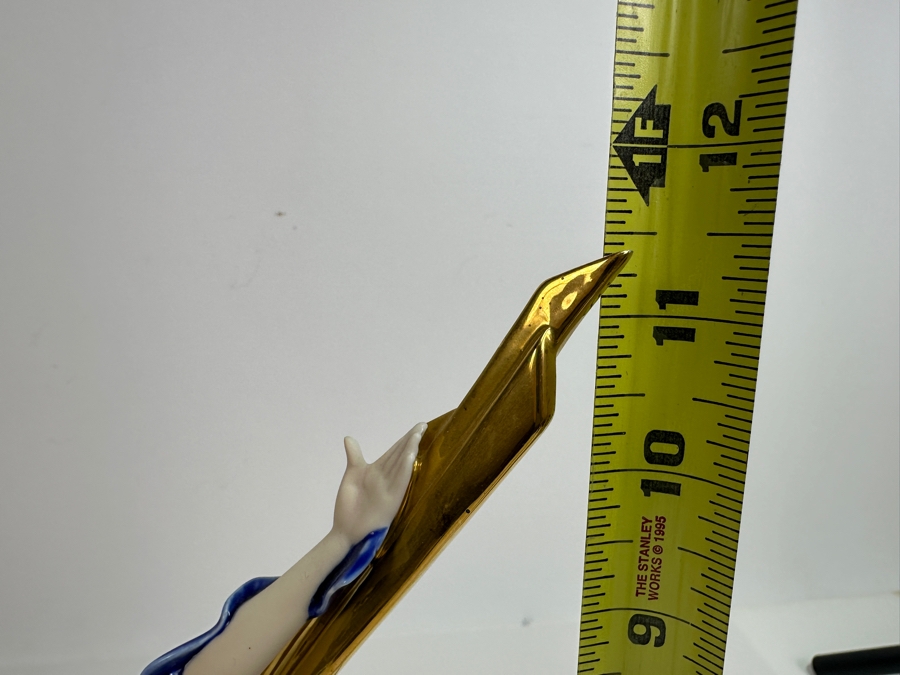 Franklin Mint Lightning In Gold Fine Porcelain Figurine 11.5H Retails $150 [Photo 11]