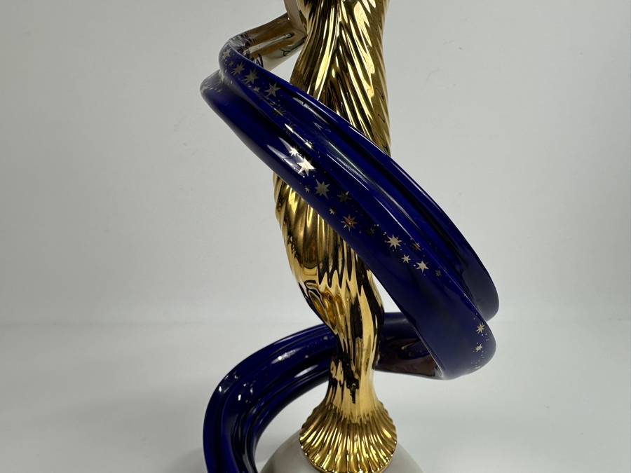 Franklin Mint Galaxy In Gold Fine Porcelain Figurine 14H Retails $150 [Photo 5]