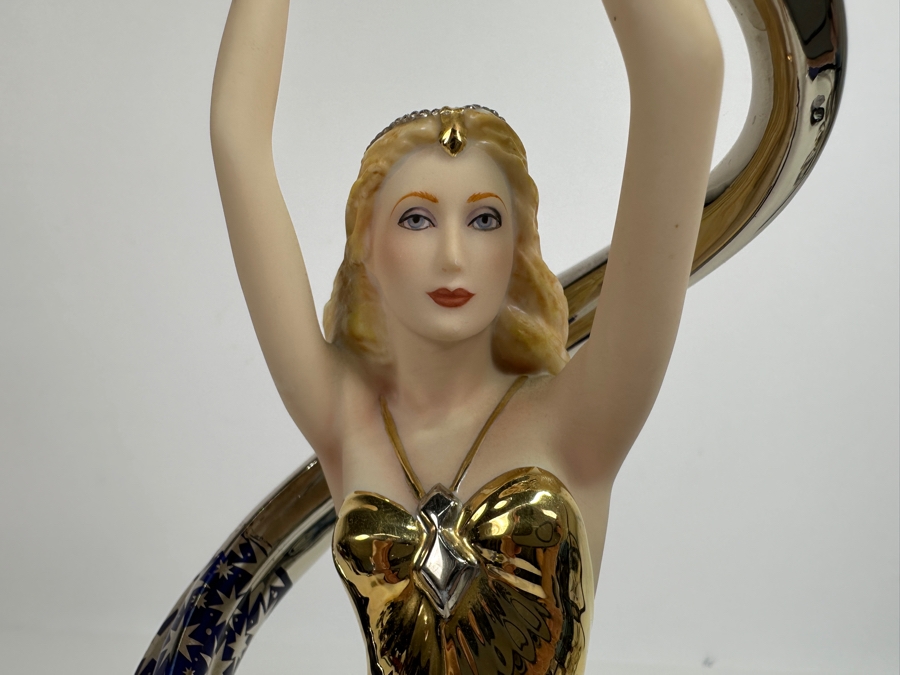 Franklin Mint Galaxy In Gold Fine Porcelain Figurine 14H Retails $150 [Photo 3]