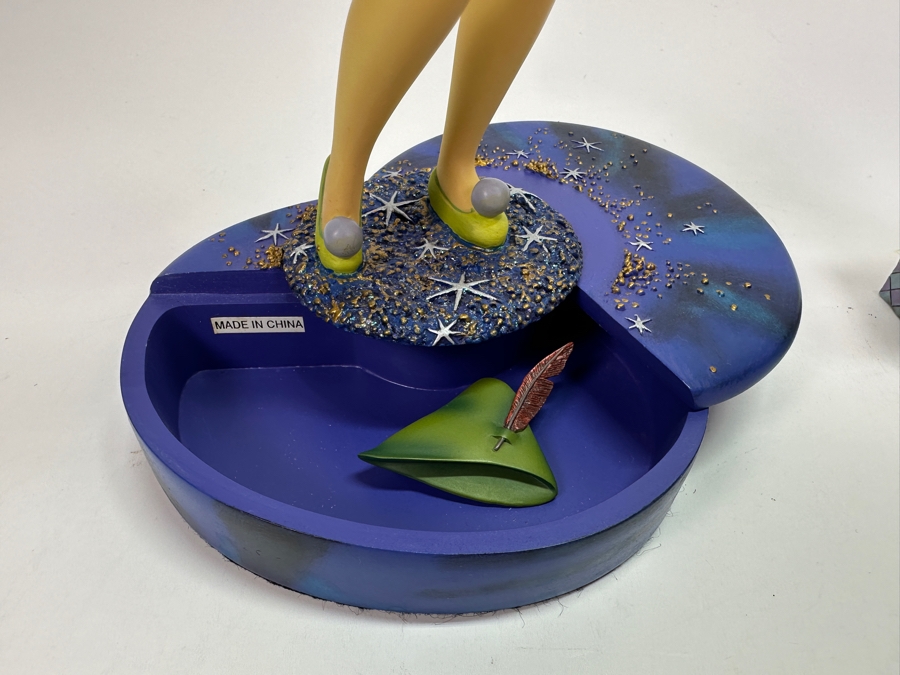 Walt Disney Showcase Collection Tinker Bell 'Pixie Pose' 4008082 Enesco Jim Shore Figurine 5H And Disney Tinker Bell 2000 Markrita Figurine 10H [Photo 7]