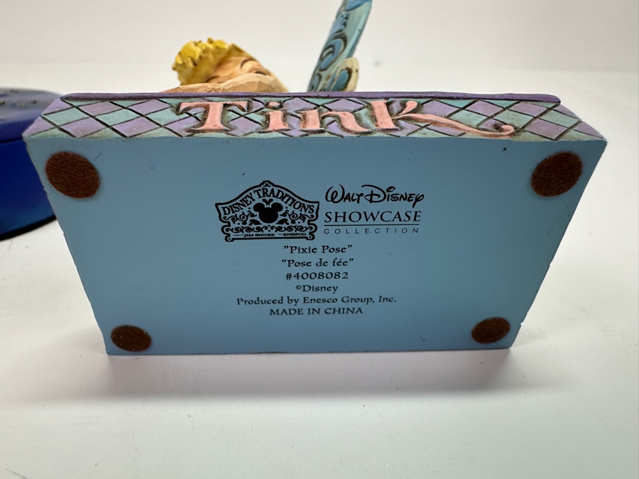 Walt Disney Showcase Collection Tinker Bell 'Pixie Pose' 4008082 Enesco Jim Shore Figurine 5H And Disney Tinker Bell 2000 Markrita Figurine 10H [Photo 9]