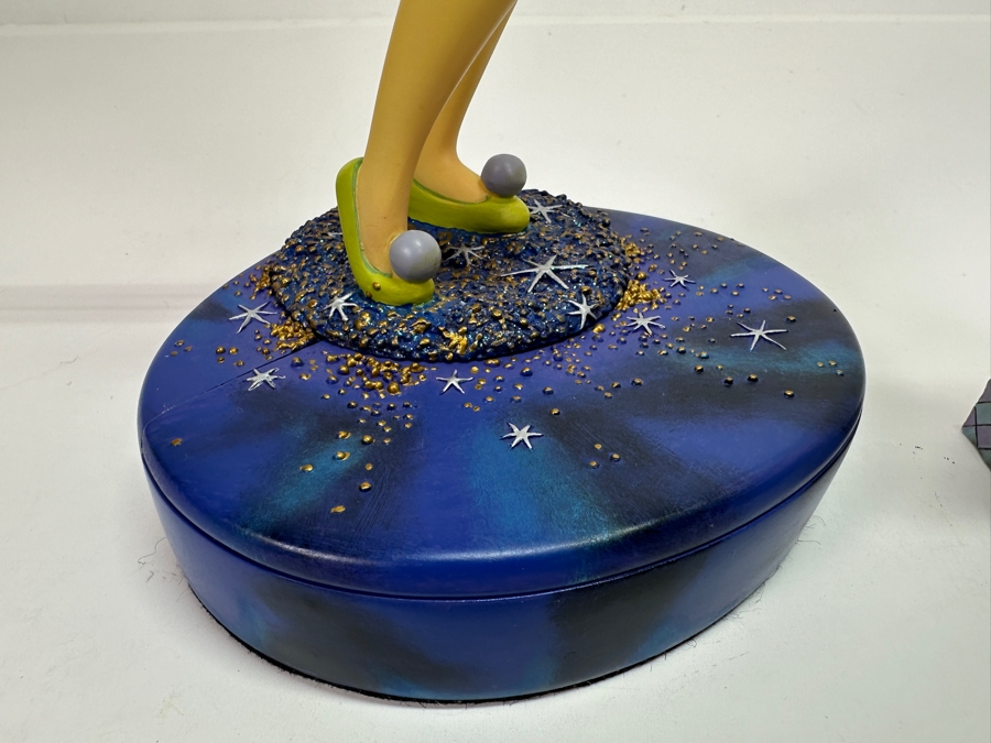 Walt Disney Showcase Collection Tinker Bell 'Pixie Pose' 4008082 Enesco Jim Shore Figurine 5H And Disney Tinker Bell 2000 Markrita Figurine 10H [Photo 6]