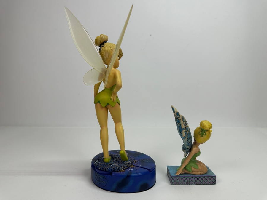 Walt Disney Showcase Collection Tinker Bell 'Pixie Pose' 4008082 Enesco Jim Shore Figurine 5H And Disney Tinker Bell 2000 Markrita Figurine 10H [Photo 8]