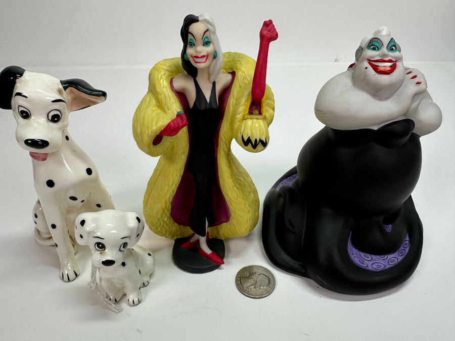 Disney 101 Dalmatians And Little Mermaid Figurines 5.5H [Photo 2]