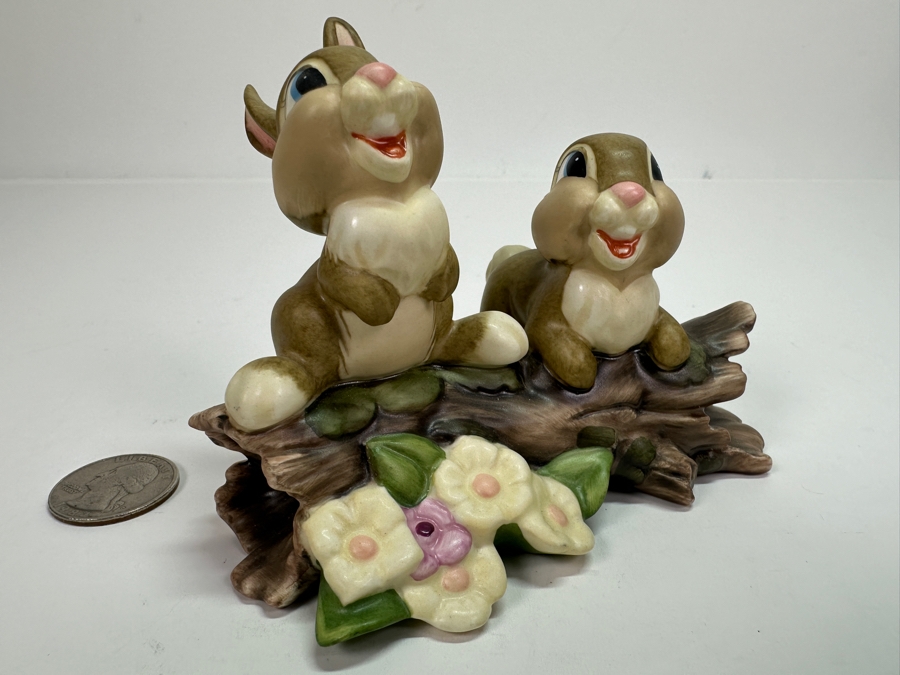 Walt Disney Classics Collection Bambi 50th Anniversary 'Hello, Hello There!' Porcelain Figurine 4.5W X 3.5H [Photo 3]