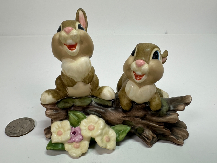 Walt Disney Classics Collection Bambi 50th Anniversary 'Hello, Hello There!' Porcelain Figurine 4.5W X 3.5H [Photo 2]