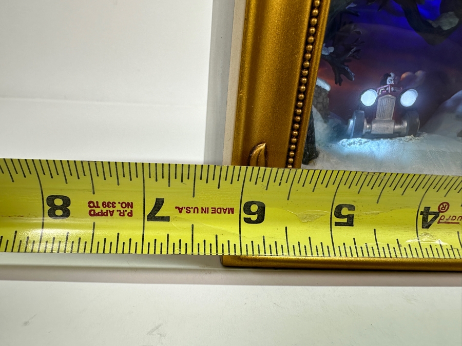 Vintage Hand Signed Robert W. Olszewski Gallery Of Light Walt Disney's 101 Dalmatians 'Terror On Wheels' #4011736 Miniature Shadowbox Scene Lights Up 6W X 4D X 5H [Photo 13]