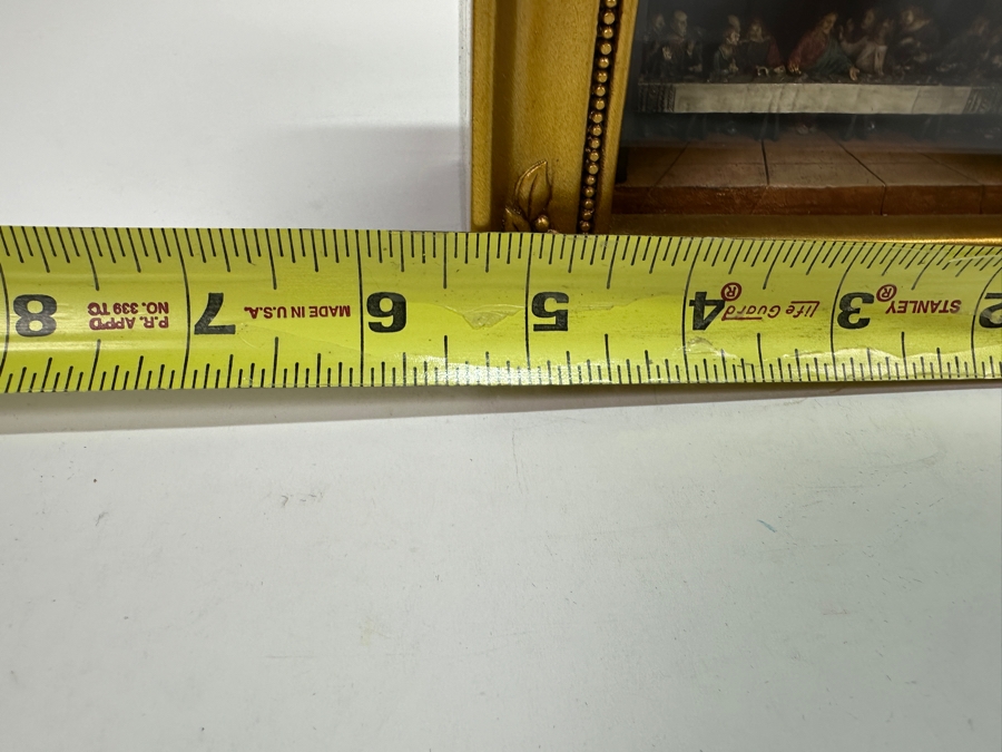 Vintage Robert W. Olszewski Gallery Of Light 'The Last Supper' #4013998 Miniature Shadowbox Scene - Doesn't Light Up 5.25W X 3.5D X 4H	 [Photo 11]
