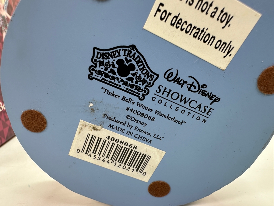 Walt Disney Showcase Collection 'Tinker Bell's Winter Wonderland' 4008068 Enesco Jim Shore Figurine 8.5H	 [Photo 8]