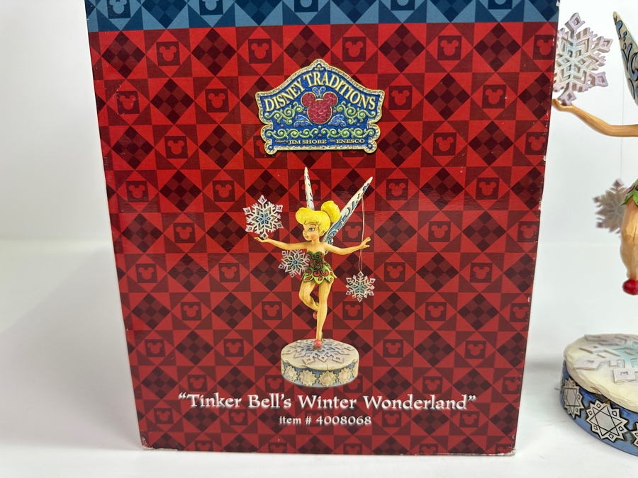 Walt Disney Showcase Collection 'Tinker Bell's Winter Wonderland' 4008068 Enesco Jim Shore Figurine 8.5H	 [Photo 3]