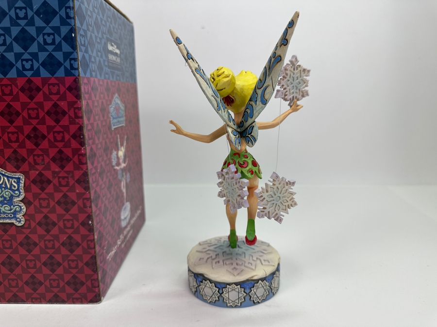 Walt Disney Showcase Collection 'Tinker Bell's Winter Wonderland' 4008068 Enesco Jim Shore Figurine 8.5H	 [Photo 6]