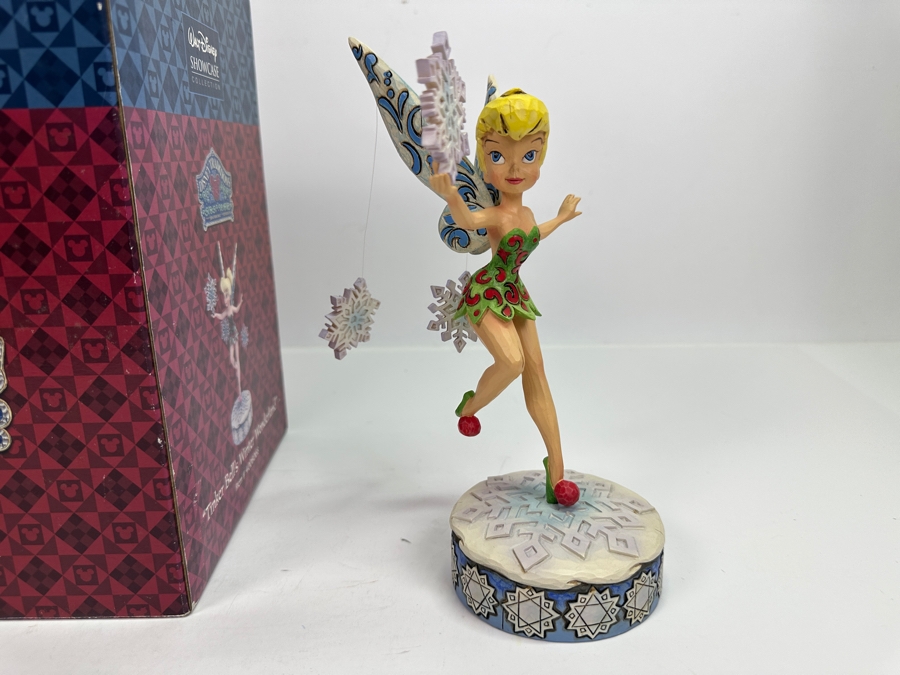 Walt Disney Showcase Collection 'Tinker Bell's Winter Wonderland' 4008068 Enesco Jim Shore Figurine 8.5H	 [Photo 5]