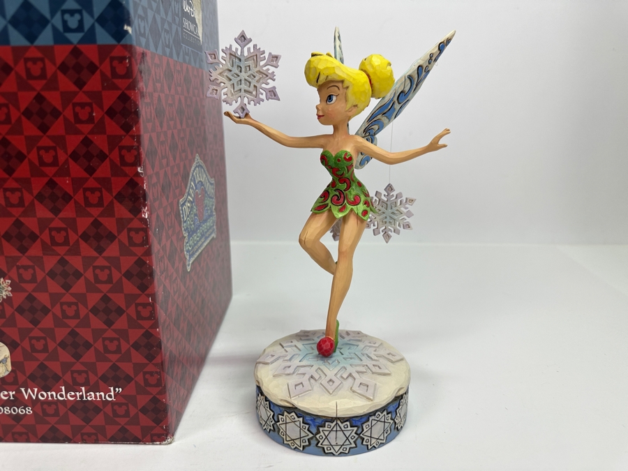 Walt Disney Showcase Collection 'Tinker Bell's Winter Wonderland' 4008068 Enesco Jim Shore Figurine 8.5H	 [Photo 2]