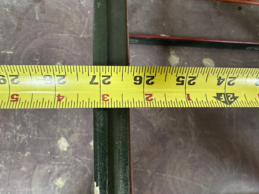 Just Added - Pair Of Vintage Chinese Wooden Hand Painted Side Tables - Missing Glass Tops 27W X 21.5D X 18.5H [Photo 18]