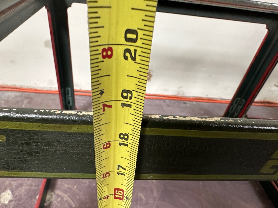 Just Added - Pair Of Vintage Chinese Wooden Hand Painted Side Tables - Missing Glass Tops 27W X 21.5D X 18.5H [Photo 20]