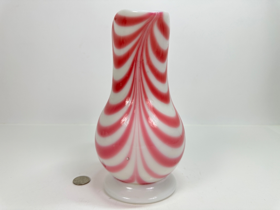 Just Added - Vintage Mid-Century Glass Pitcher 8.5H [Photo 3]