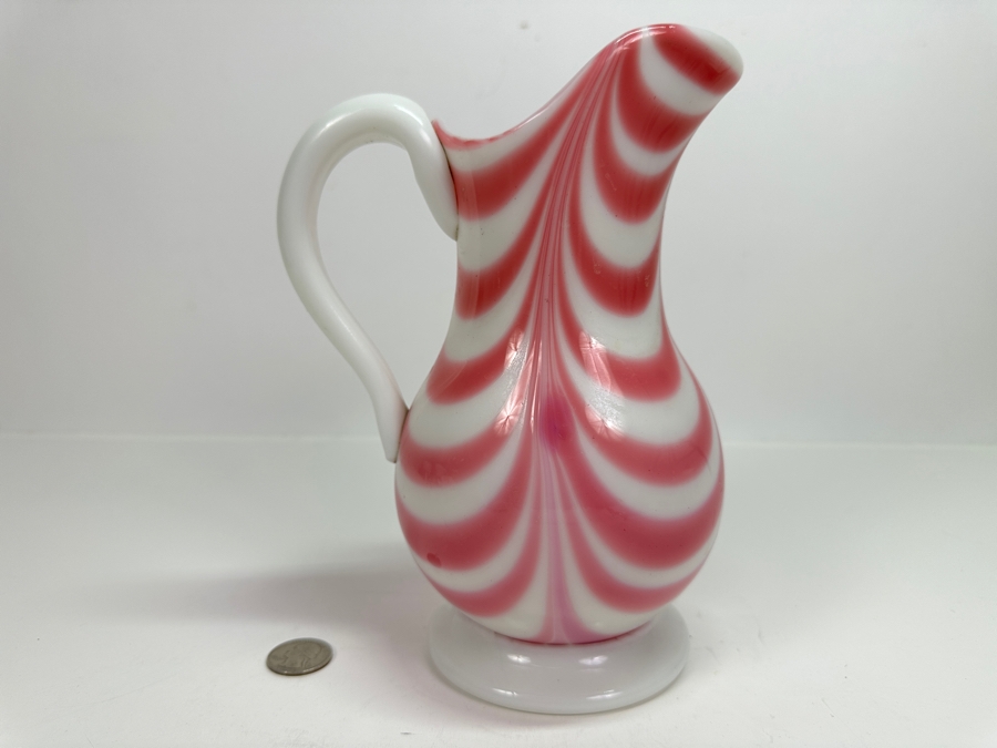 Just Added - Vintage Mid-Century Glass Pitcher 8.5H [Photo 5]