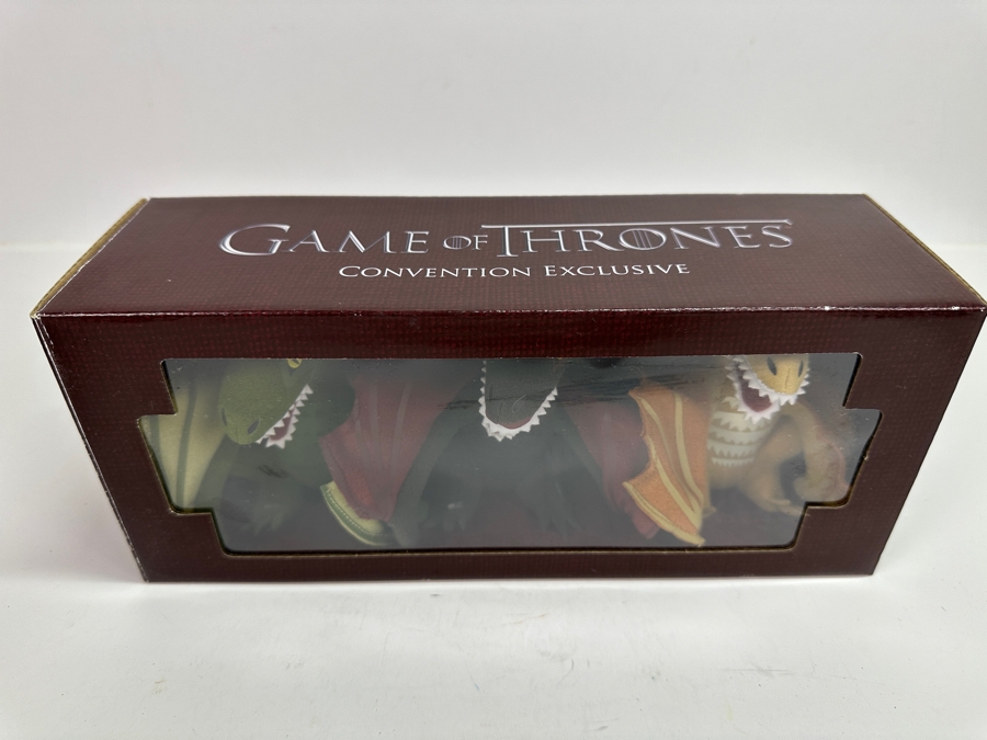 Just Added - Game Of Thrones Convention Exclusive Plush Dragon Box Set Limited Edition 319 11W X 3.5D X 4.5H [Photo 2]