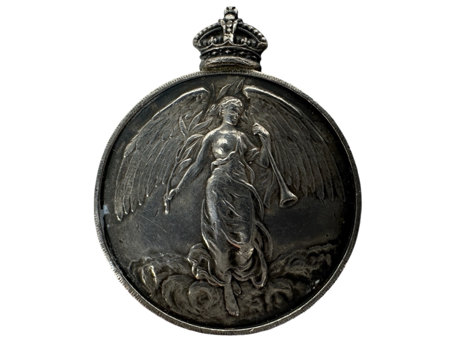 Just Added - Antique 1910 Silver United Kingdom King Edward VII Imperial Choir Award Medal Commemorative Issue Foundation Of Imperial Choir By Lord Strathcona 14.6g [Photo 2]