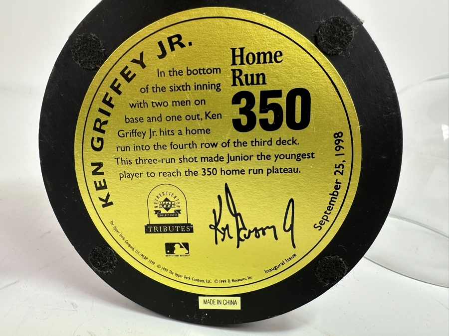 Vintage 1999 Upper Deck Ken Griffey Jr. Home Run 350 Figurine 4.5W X 5H [Photo 7]
