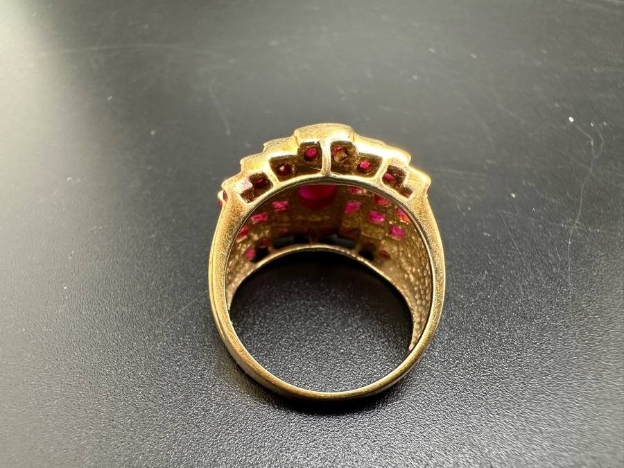 Just Added - Vintage 14K Gold Ruby Ring Size 6.25 6.6g [Photo 9]
