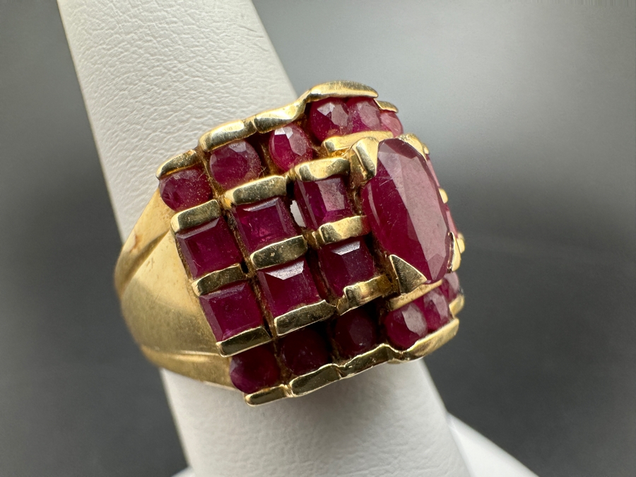 Just Added - Vintage 14K Gold Ruby Ring Size 6.25 6.6g [Photo 2]