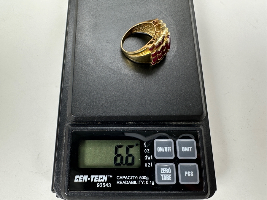 Just Added - Vintage 14K Gold Ruby Ring Size 6.25 6.6g [Photo 15]