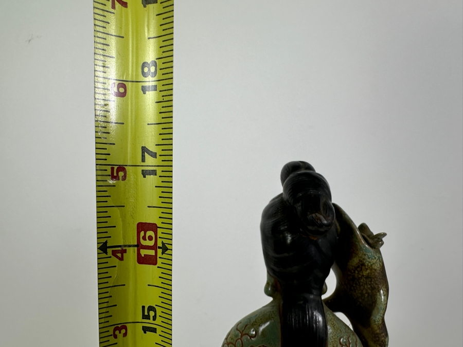 Just Added - Vintage Hand Painted Chinese Porcelain Figurine 17H [Photo 5]