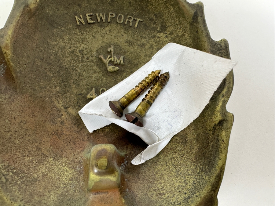 Just Added - Vintage VA Metalcrafters Brass Pineapple Door Knocker Newport 4022 4W X 6.5L [Photo 5]