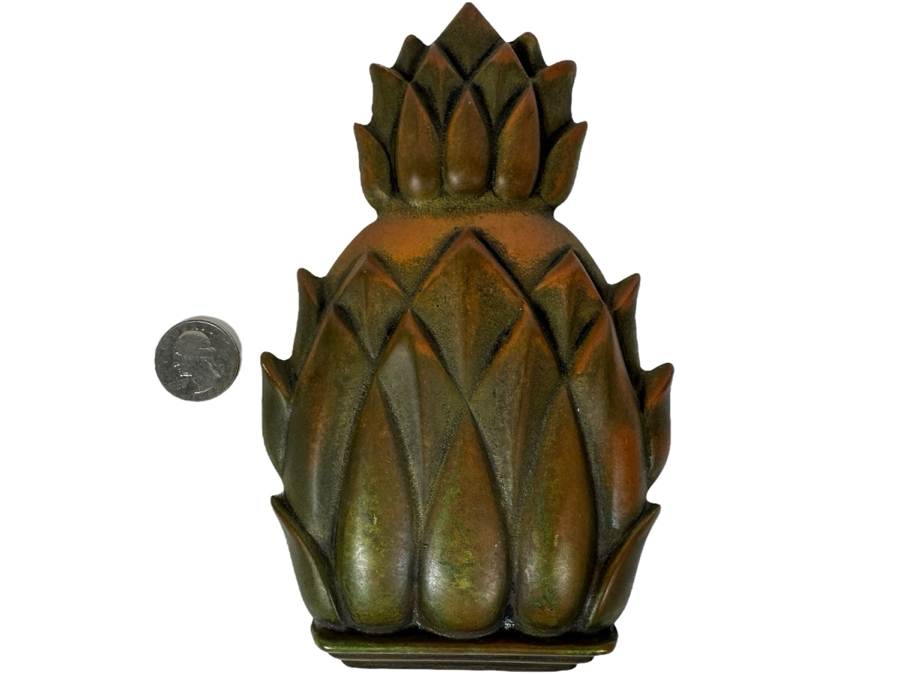 Just Added - Vintage VA Metalcrafters Brass Pineapple Door Knocker Newport 4022 4W X 6.5L [Photo 1]