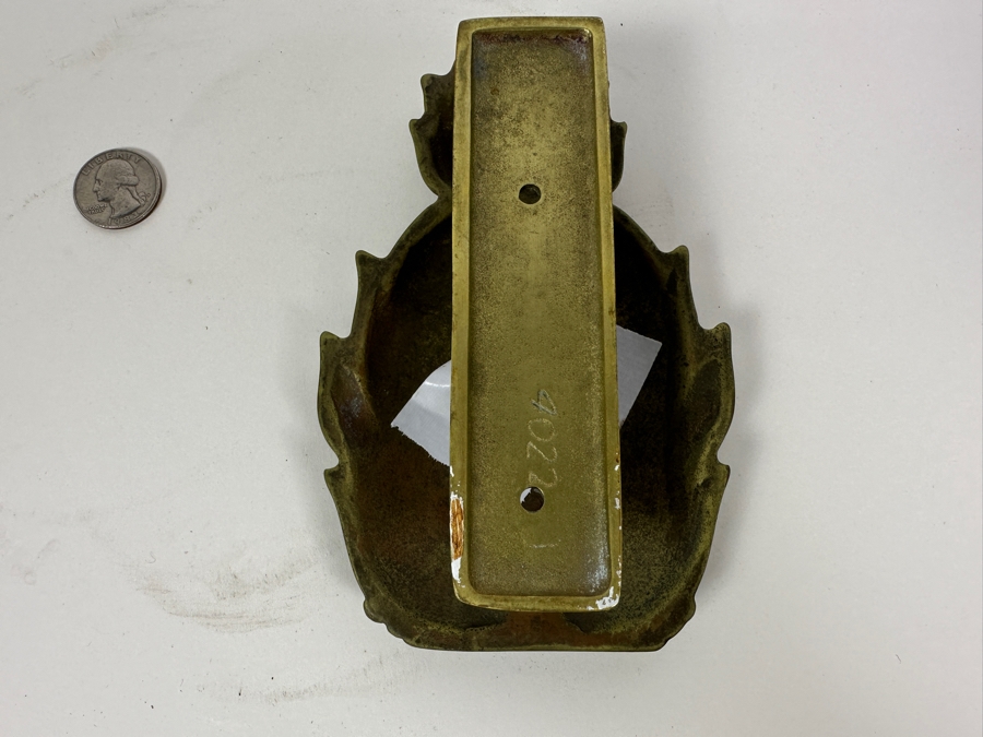 Just Added - Vintage VA Metalcrafters Brass Pineapple Door Knocker Newport 4022 4W X 6.5L [Photo 3]