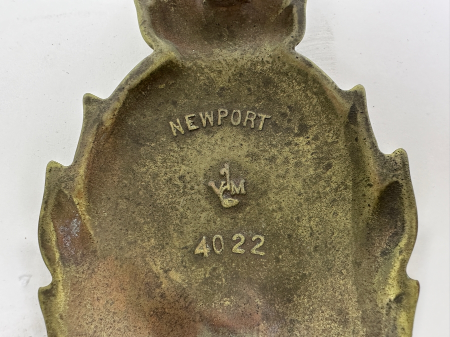 Just Added - Vintage VA Metalcrafters Brass Pineapple Door Knocker Newport 4022 4W X 6.5L [Photo 4]