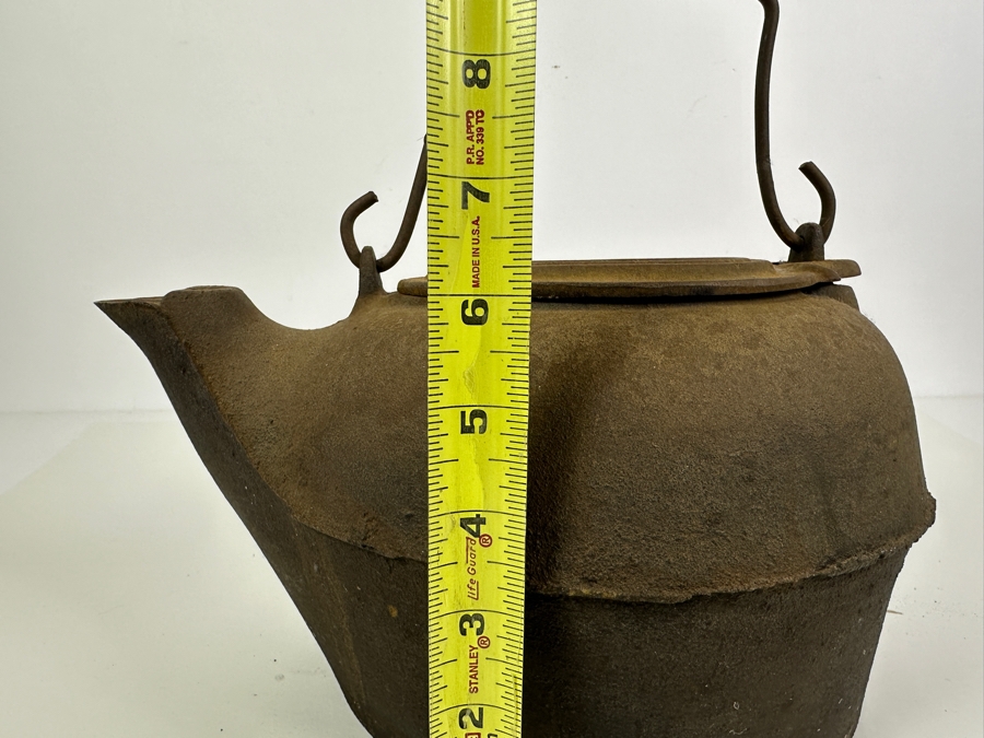 Just Added - Vintage Cast Iron Tea Water Kettle 11W X 6H [Photo 8]