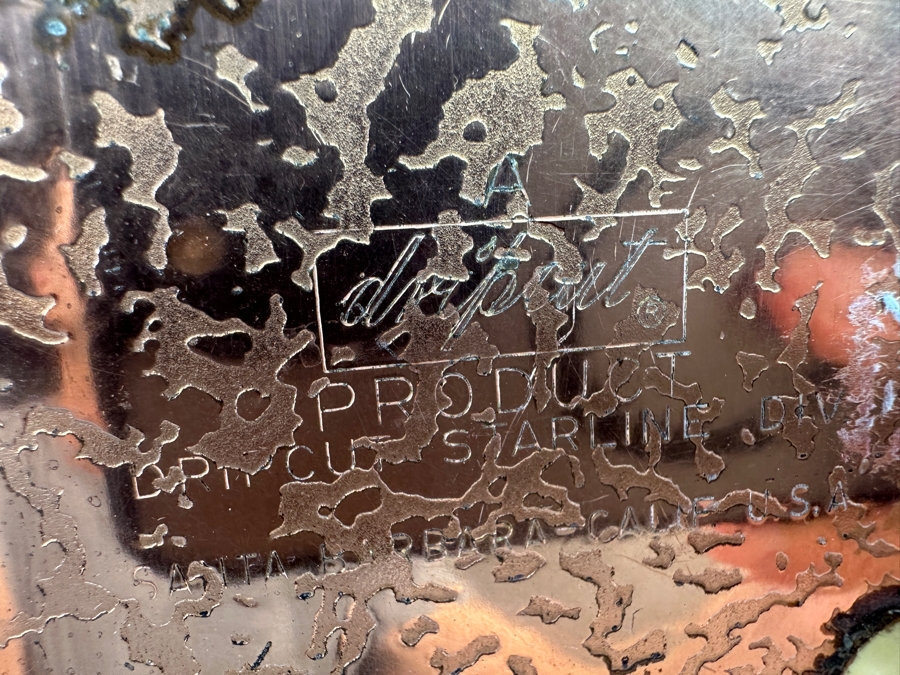 Just Added - Solid Copper Pot With Brass/Wooden Handle (L), Copper Strainer (M) & Vintage Mid-Century Napkin Holder [Photo 14]