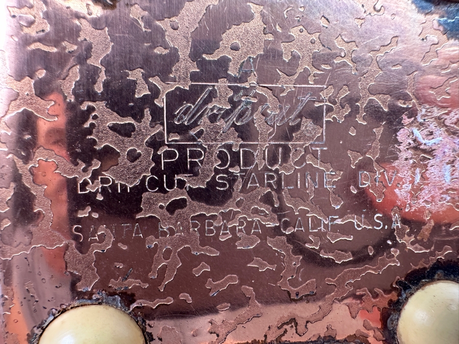 Just Added - Solid Copper Pot With Brass/Wooden Handle (L), Copper Strainer (M) & Vintage Mid-Century Napkin Holder [Photo 13]