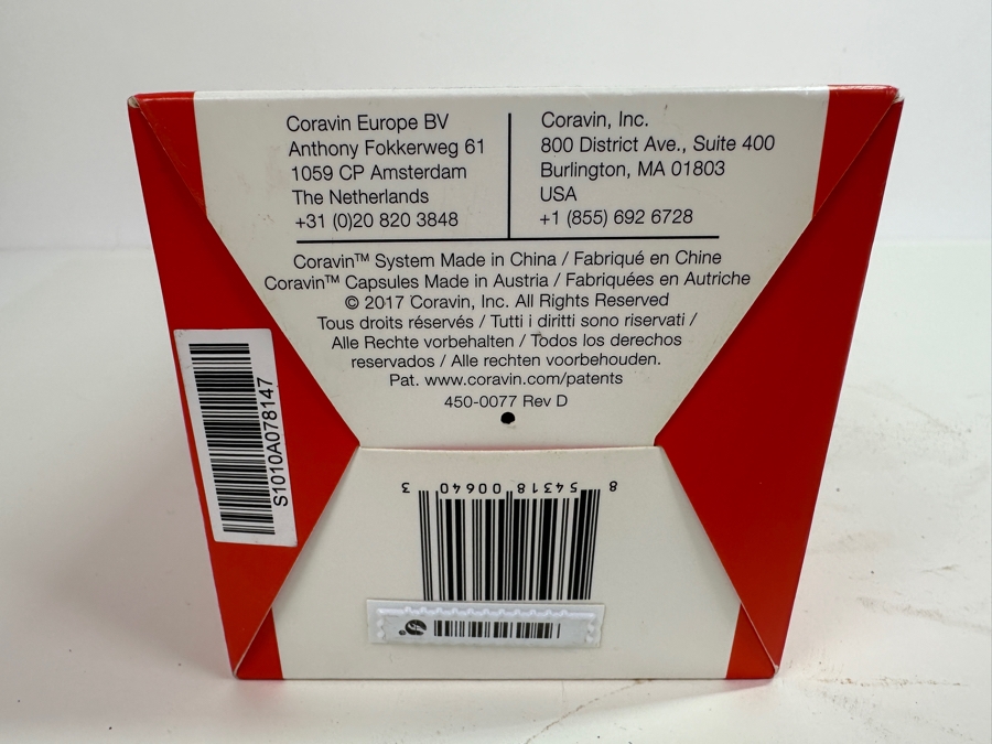 Just Added - Coravin Model One Wine Preservation System - New In Box - Retails $199 [Photo 4]