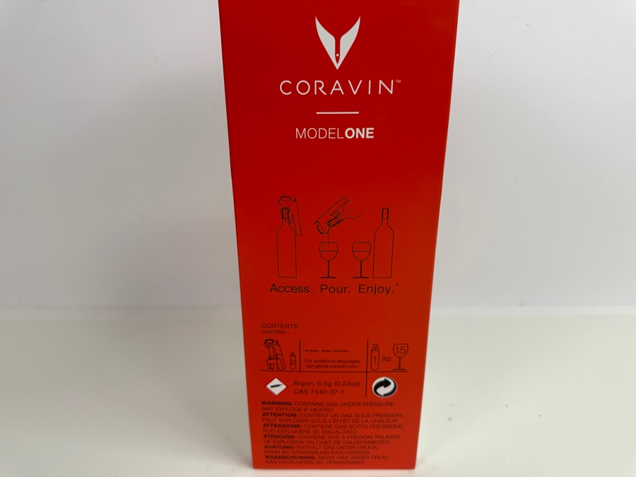 Just Added - Coravin Model One Wine Preservation System - New In Box - Retails $199 [Photo 3]