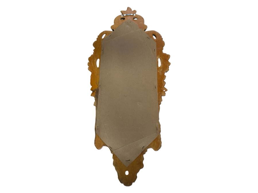 Just Added - Gold Tone Resin Wall Mirror 13.5W X 30L [Photo 2]