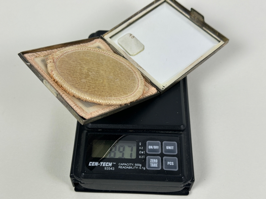 Vintage Sterling Silver Compact 89.7g [Photo 8]