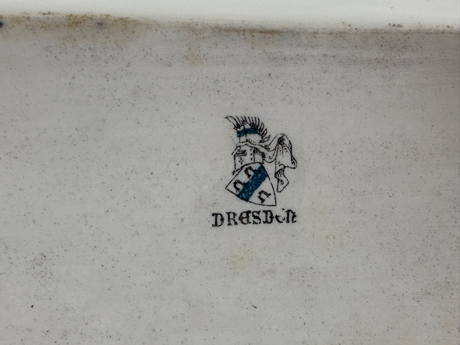 Hand Painted Dresden Porcelain Tray 8.5 X 3 [Photo 7]