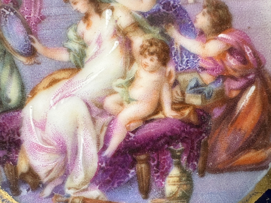 Hand Painted Dresden Porcelain Tray 8.5 X 3 [Photo 5]