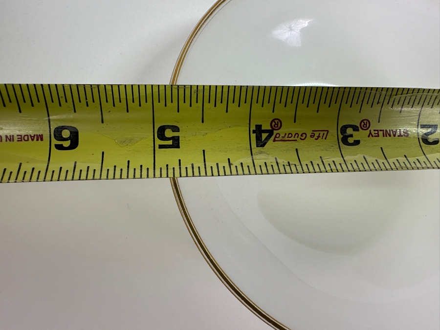 Ten Vintage Opaline Glass Bowls With Gold Rim 4.75W [Photo 4]