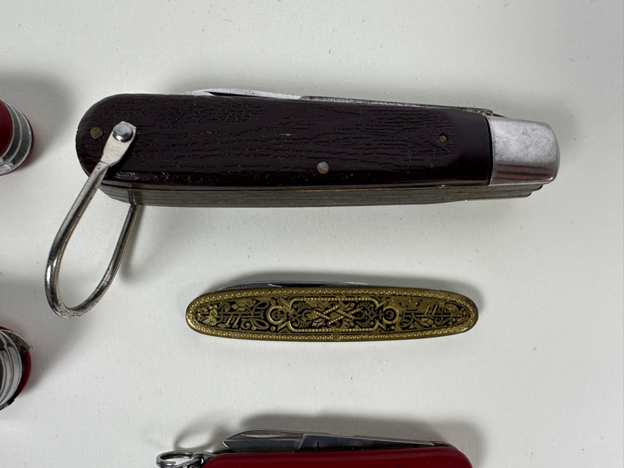 Collection Of Nine Pocket Knives Including Swiss Army Knives [Photo 5]