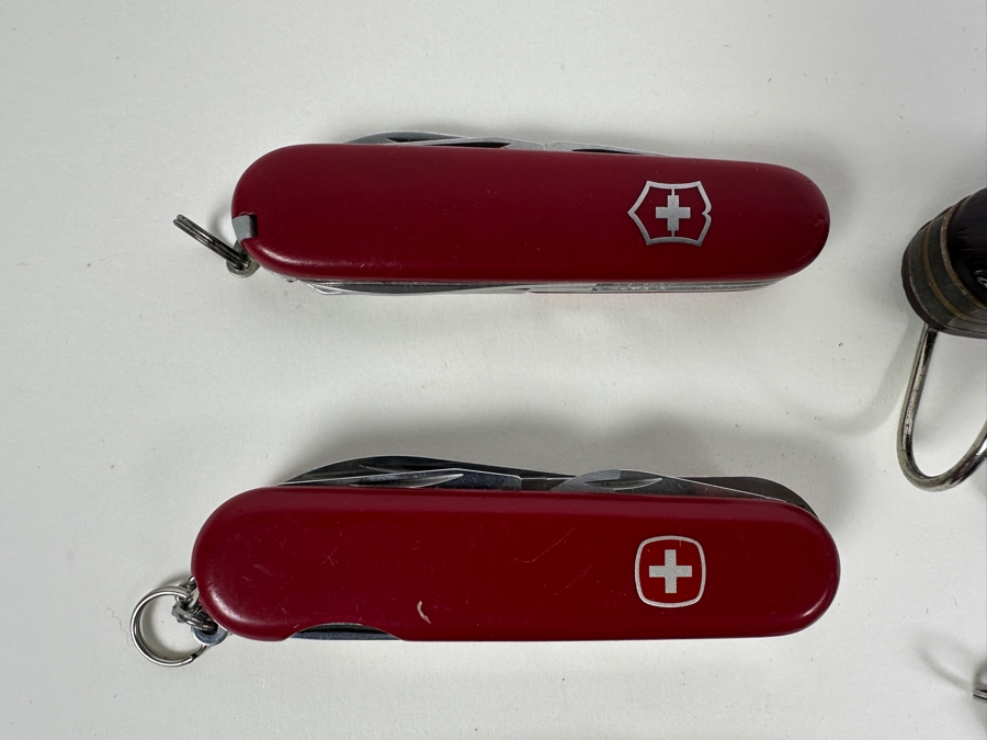 Collection Of Nine Pocket Knives Including Swiss Army Knives [Photo 3]