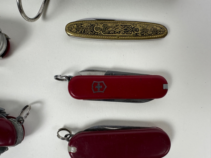 Collection Of Nine Pocket Knives Including Swiss Army Knives [Photo 6]