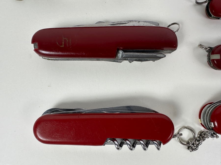 Collection Of Nine Pocket Knives Including Swiss Army Knives [Photo 4]