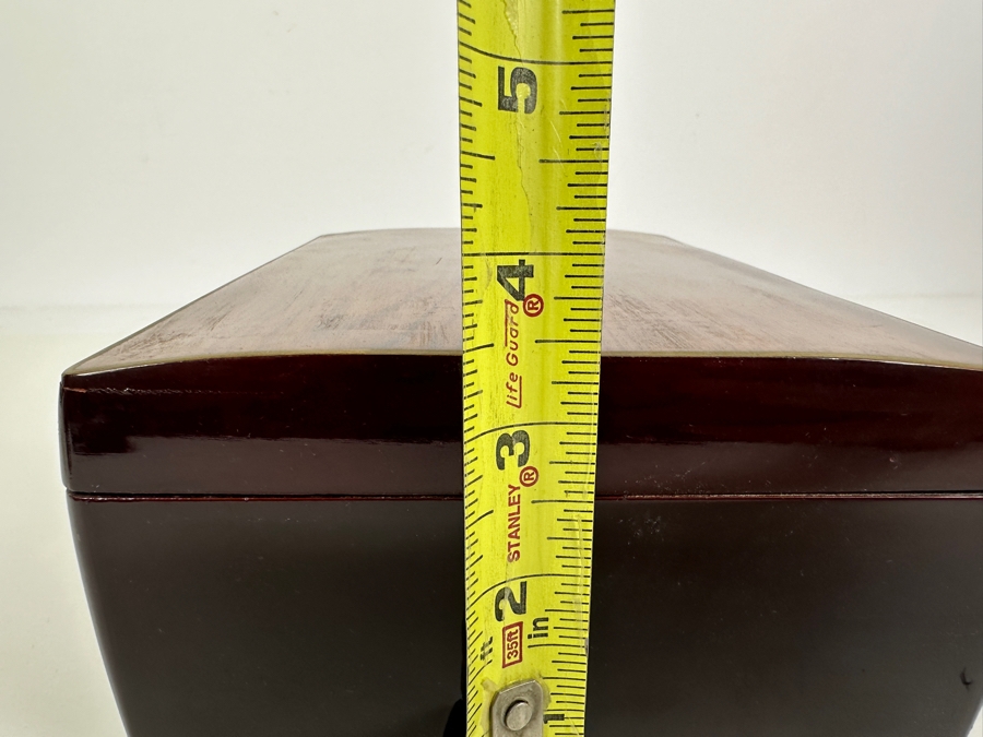 Vintage Schmid Working Roulette Wheel Jewelry Box - Roulette Wheel Spins When Opened 9W X 6.5D X 3.5H [Photo 8]